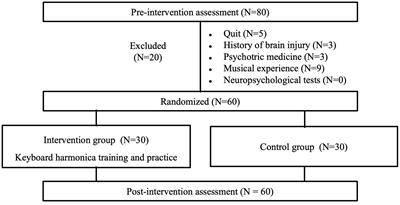Effects of a 10-week musical instrument training on cognitive function in healthy older adults: implications for desirable tests and period of training